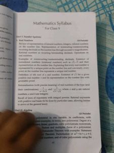 Mathematics Class 9 (CBSE) Board