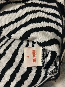 Zebra Print Knit Top