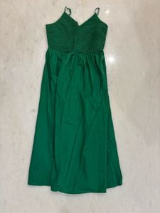 GREEN SMOKED DRESS 👗