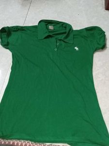 Abercrombie Green Polo Shirt