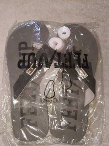 Feet Up Flip Flops - New in Package Grey Black