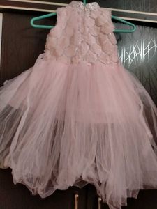 Cute Pink Party Net Dress