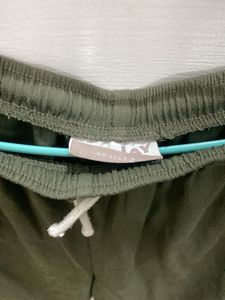 Olive Green Casual Pants