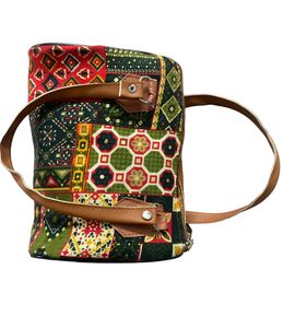 Patchwork Handbag with Handles