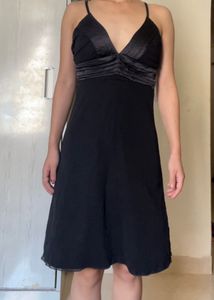 Black Padded Short Dress