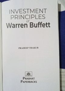 Investment Principal Of Warren Buffett Book