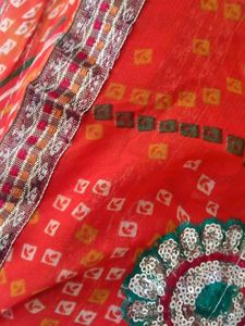 Festive Orange Saree - new