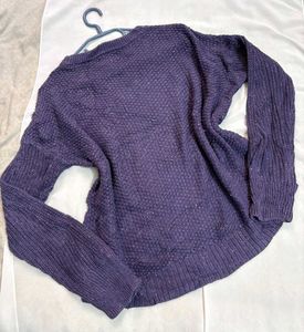 🎁Buy1 Get1 Free Purple Textured Knit Sweater A
