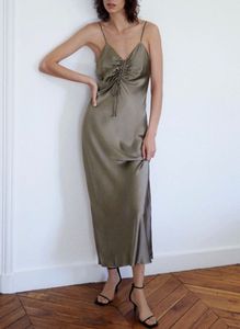 ZARA Maxi Satin Dress