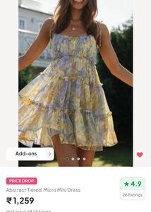 Tiered Mini Dress