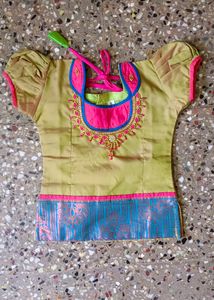 Silk Pattu Pavada For Baby&#39;s Only Once Used