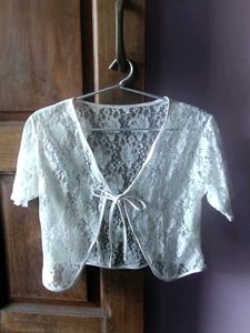 Off-white Lace Shrug