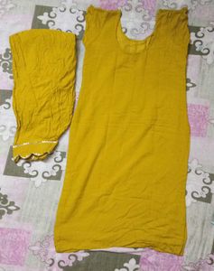 Mustard Kurta Set