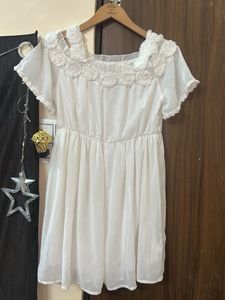 White Casual Mini Dress