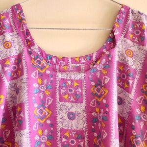 Pink N White Salwar Kameez Dupatta Suit