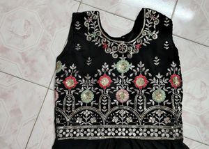 Black Padded Kurta