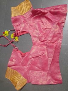Beautiful Party Wear Sari With Blouse