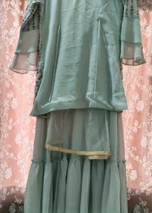 Elegant Embroidered Dress with Jacket