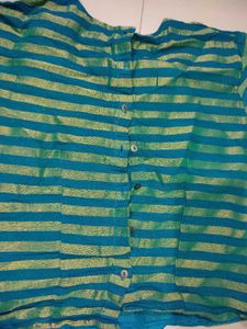 Striped Button-Up Top