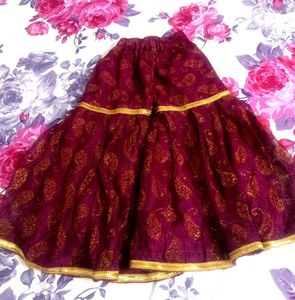 Purple-Blue Paisley Gharara Set