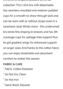 34C Strapless Padded Bra (Wired)