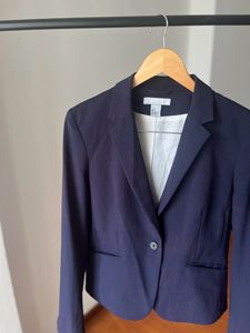 Ink Patch  Tiedye  Blue Petite Fit Blazer