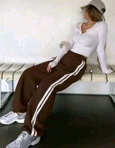 Brown Striped Sweatpants (CC)