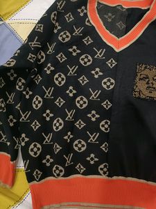 Women Louis Vuitton Printed Sweater