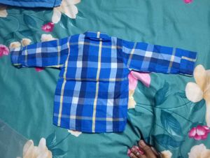 Blue Checked Shirt 3+ month