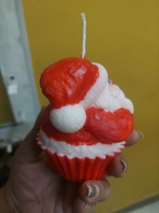 Festive Santa Claus Candle