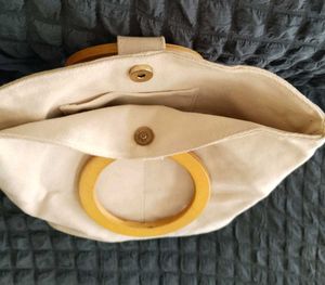 Wooden Handle Handbag