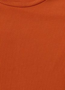 RIBBED ORANGE TOP