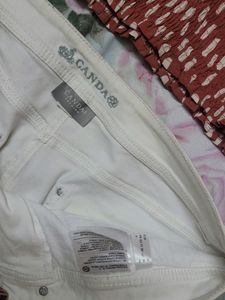 White Embellished Jeans