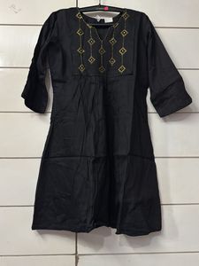 Black Kurti unique embroidery work
