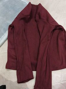Burgundy Long Sleeve Top