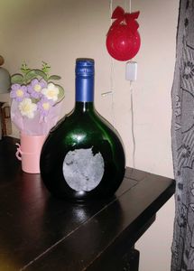 Decorative Green Glass Bottle 🍾🍾