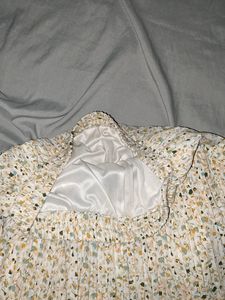 Floral Pleated Skirt