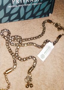PRIYAASI Gold-Toned-Stone-studded Anklet