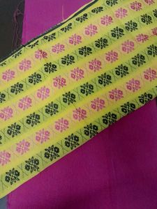 Yellow and Pink Suit Material
