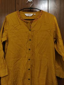 BIBA Mustard Yellow Kurta