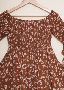 Floral Off-the-Shoulder Mini Dress