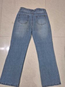 Wide Leg Denim Jeans
