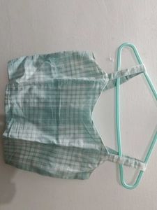 Pastel Blue Checkered Top