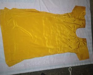 Yellow Salwar Kameez Bottom Silk
