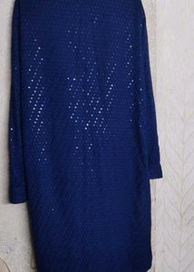 Elegant Blue Embellished Kurta