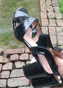 Black Heeled Sandals
