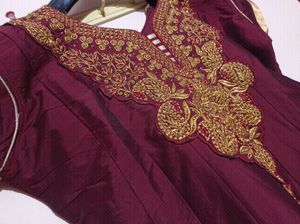 Brown Colour Silk Cotton
