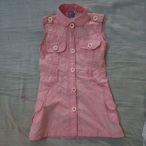 Stylish Sleeveless Long Frock