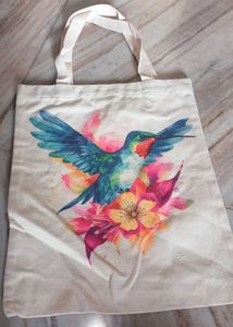 SALE🆕Bird & Floral Print Tote Bag