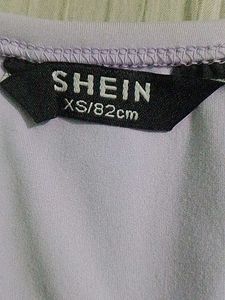 Lilac Crop Top + Party Wear Shimmery Combo